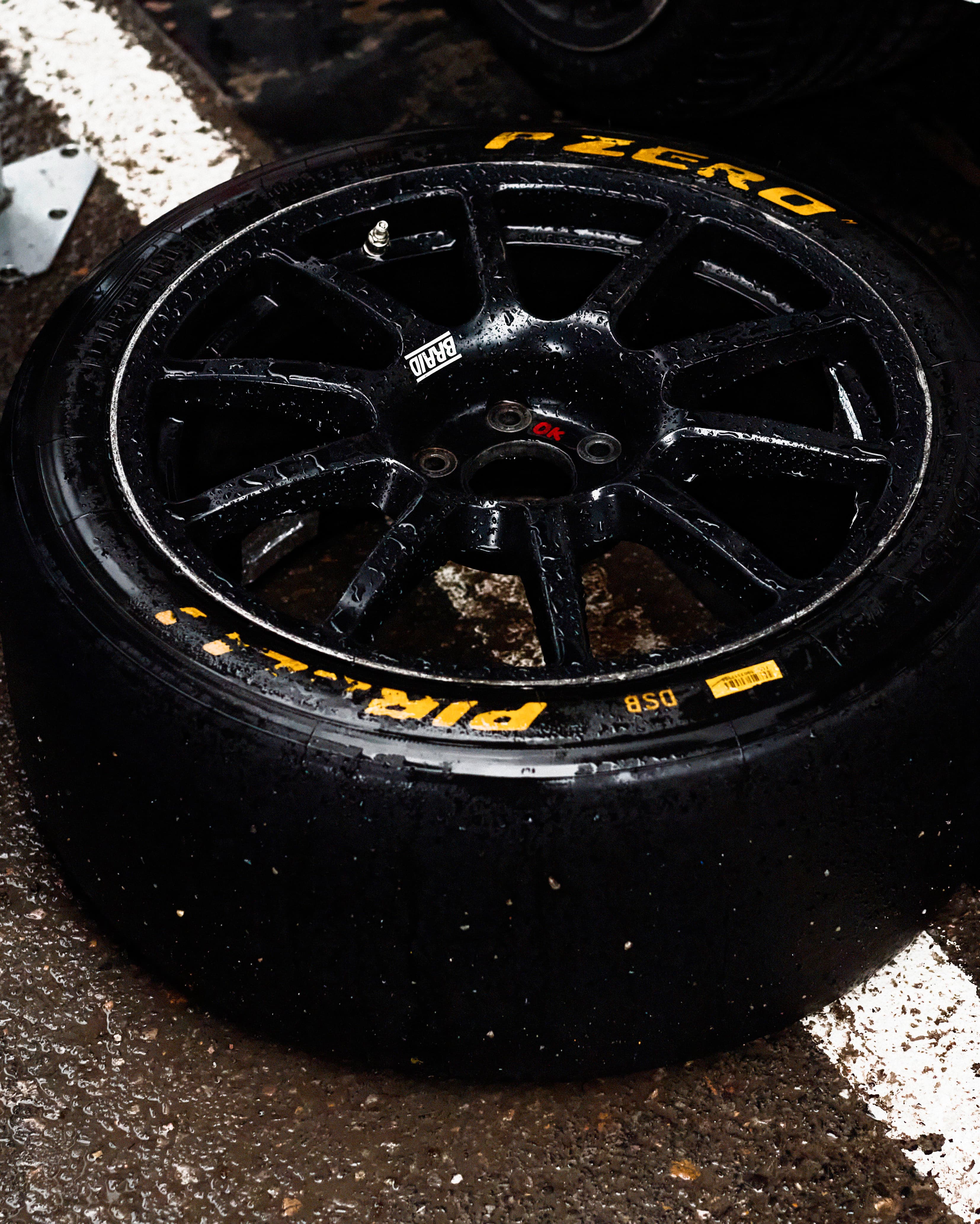 Racing tire detail